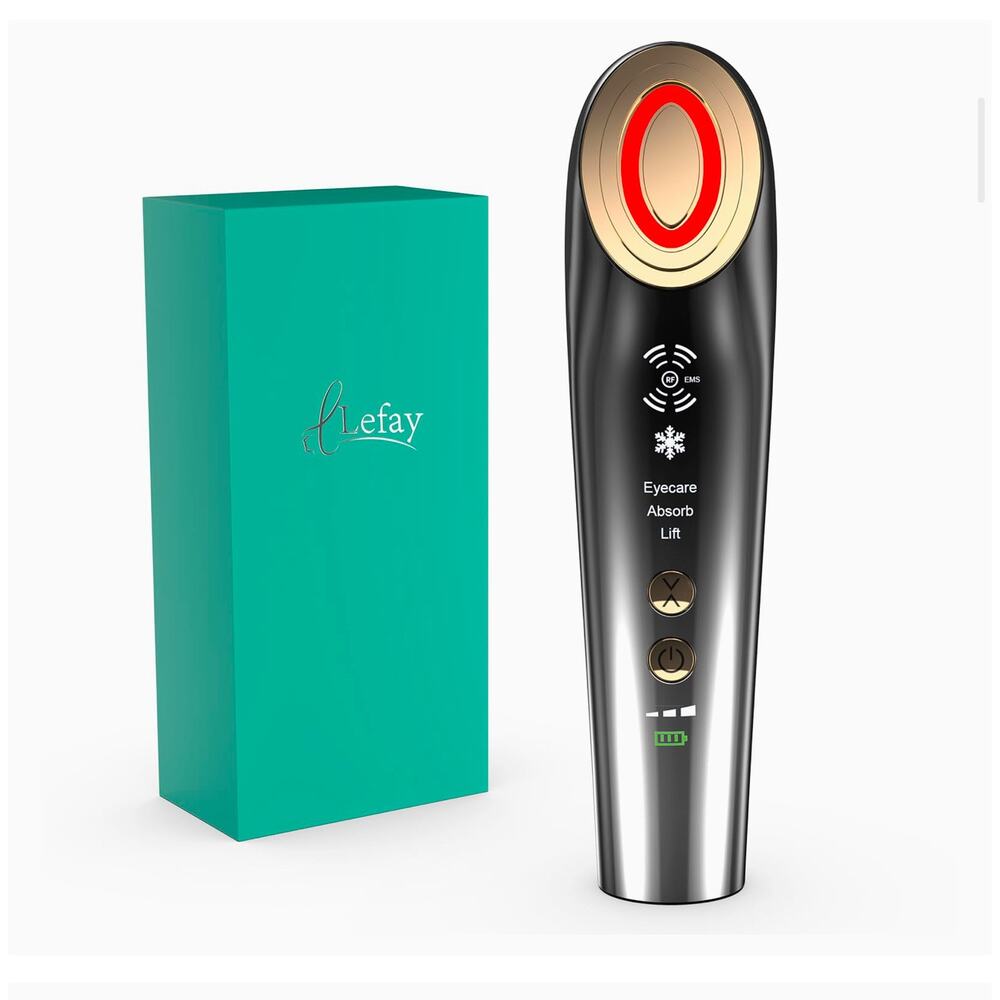 LEFAY Gray Radio Frequency Facial Skin Tightening Machine 5-in-1 at-Home Use